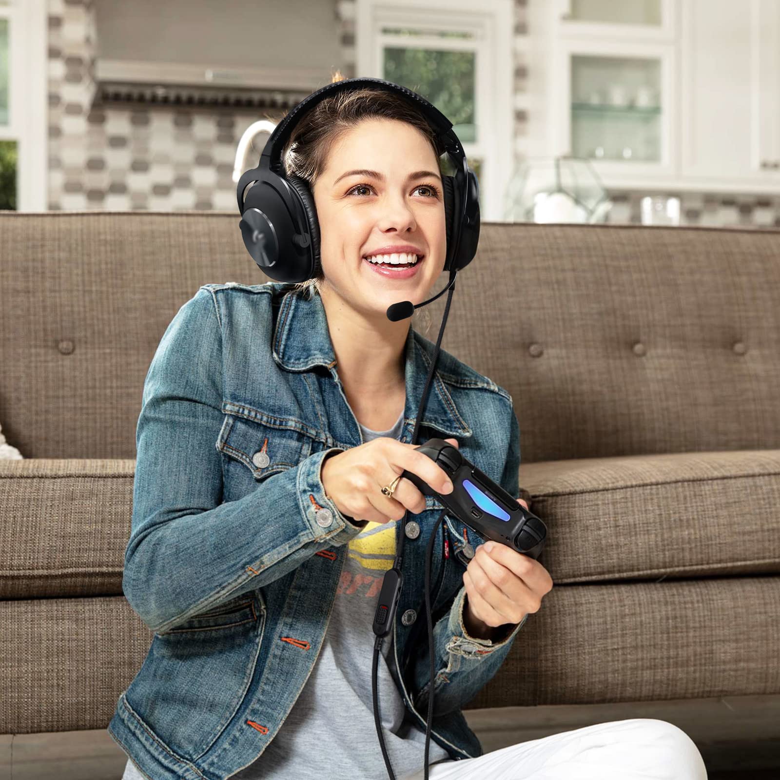 Amazon | G Pro Xコード、取り外し可能なゲーミングヘッドセット